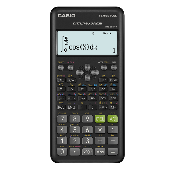 Calcolatrice scientifica FX-570ESPLUS - 162x80x13,8 mm - 417 funzioni - Casio