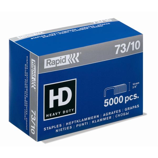 Punti Rapid Super Strong - 73/10 - acciaio zincato - metallo - Rapid - conf. 5000 pezzi