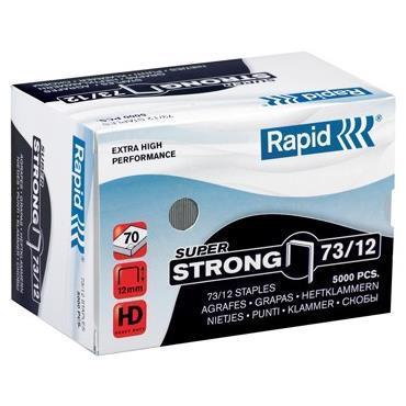 Punti Rapid Super Strong - 73/12 - acciaio zincato - metallo - Rapid - conf. 5000 pezzi