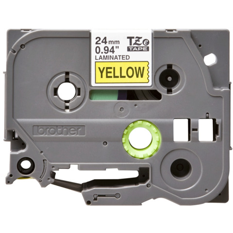 Brother - Nastro -  Nero/Giallo - TZE651 - 24mm x 8mt