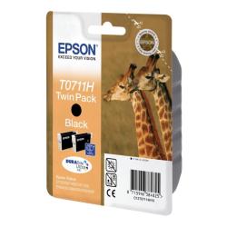 Epson - Confezione doppia Cartuccia ink - Nero - T0711H - C13T07114H10 - 11ml x 2