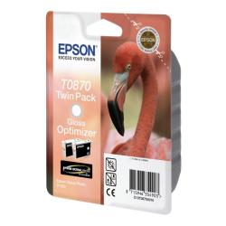 Epson - Confezione doppia Cartuccia ink - Gloss optimizer - T0870 - C13T08704010 - 11,4ml x 2