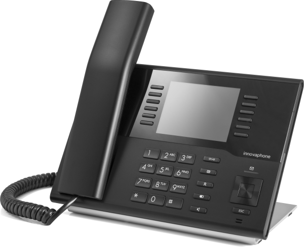 Innovaphone IP222 - VoIP-Telefon - SIP, SIP v2, H.323 v5 - mehrere Leitungen - Schwarz, Netzteil optional (01-00222-001)