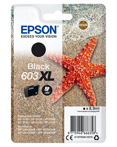 Epson - Cartuccia ink - 603XL - nero - C13T03A14010 - 500 pag