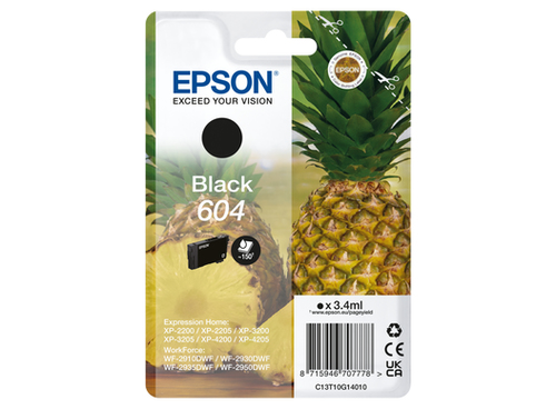 Epson - Cartuccia - Nero - 604 - C13T10G14010 - 3,4 ml