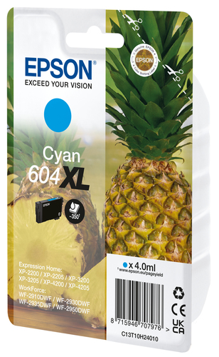 Epson - Cartuccia - Ciano - 604XL - C13T10H24010 - 4 ml