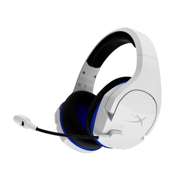 HyperX Cloud Stinger Core - Cuffie con microfono - dimensione completa - 2,4 GHz - senza fili - bianco, blu - per Victus by HP Laptop 15, 16; Laptop 14, 15, 17; Pavilion x360 Laptop; Pro 290 G9