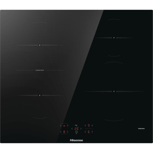 Hisense HI621FM, Nero, Da incasso, 59.5 cm, Piano cottura a induzione, 4 Fornello(i), 4 Fornello(i)