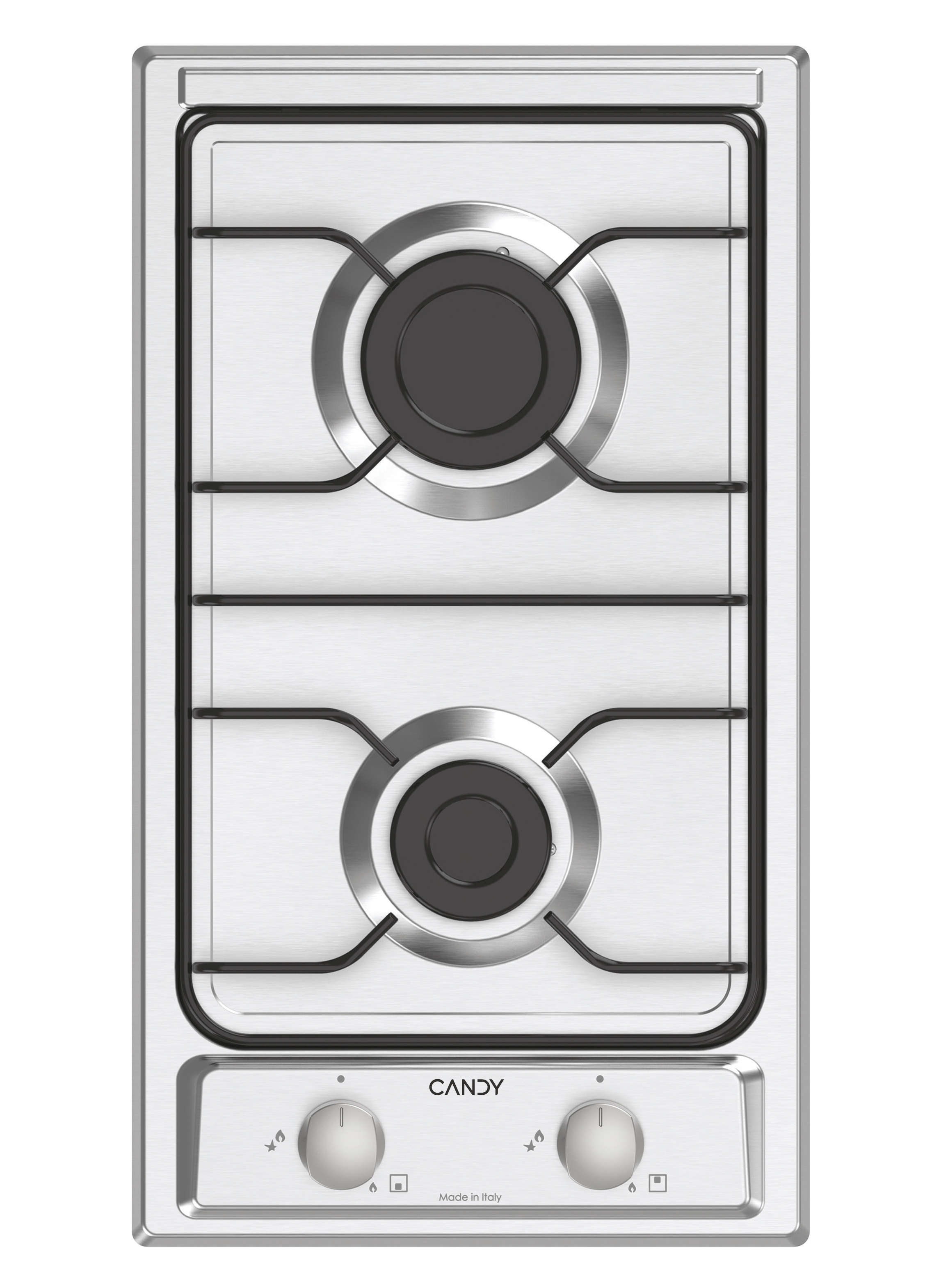 Candy Idea CHW23X, Acciaio inox, Da incasso, 28.8 cm, Gas, Acciaio inox, 2 Fornello(i)