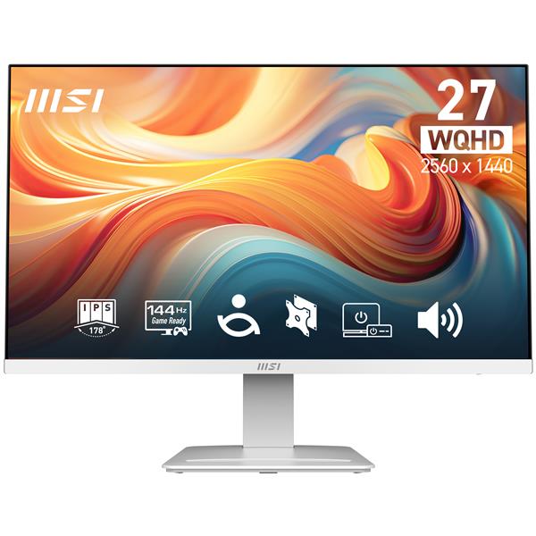 MSI Pro MP273QW E14, 68,6 cm (27ʺ), 2560 x 1440 Pixel, Wide Quad HD, 4 ms, Bianco
