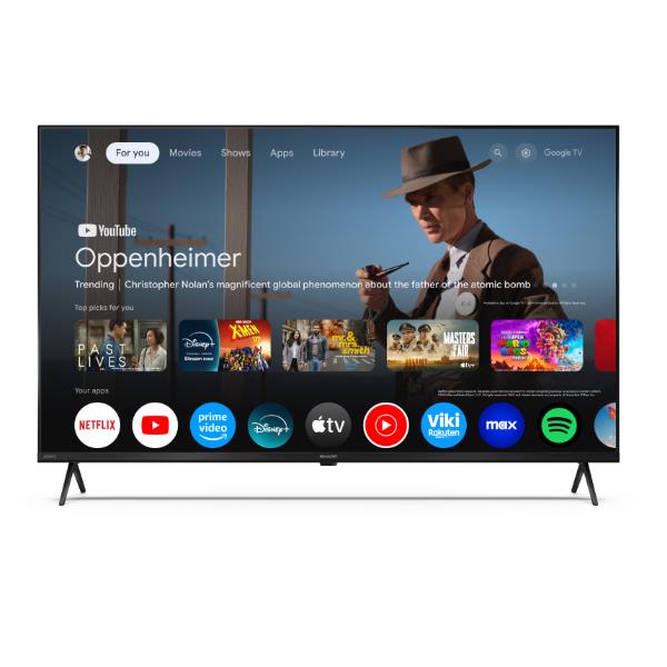 Sharp 50HP5265E, 127 cm (50ʺ), 3840 x 2160 Pixel, QLED, Smart TV, Wi-Fi, Nero