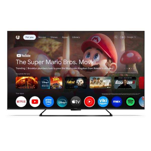Sharp 50HR7265E, 127 cm (50ʺ), 3840 x 2160 Pixel, 4K Ultra HD, QLED, Wi-Fi, Nero