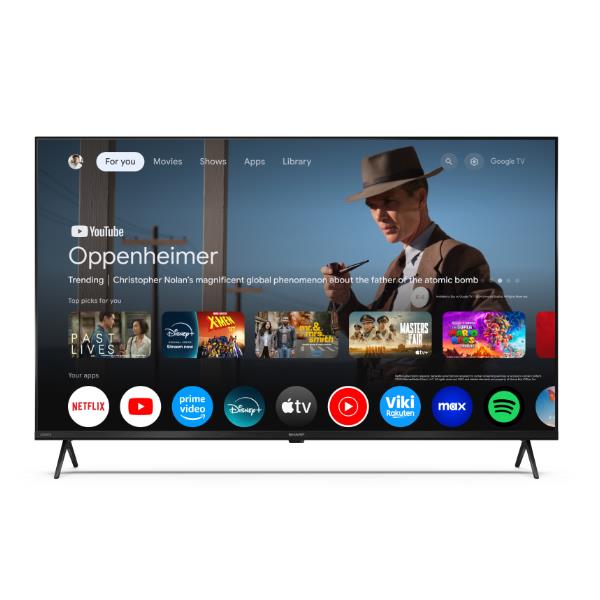 Sharp 50″ 4K Ultra HD LED Google TV, 127 cm (50ʺ), 3840 x 2160 Pixel, 4K Ultra HD, LED