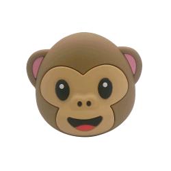 Celly Emoji Monkey - Powerbank - 2200 mAh - 1 A (USB) - sul cavo: Micro-USB - marrone