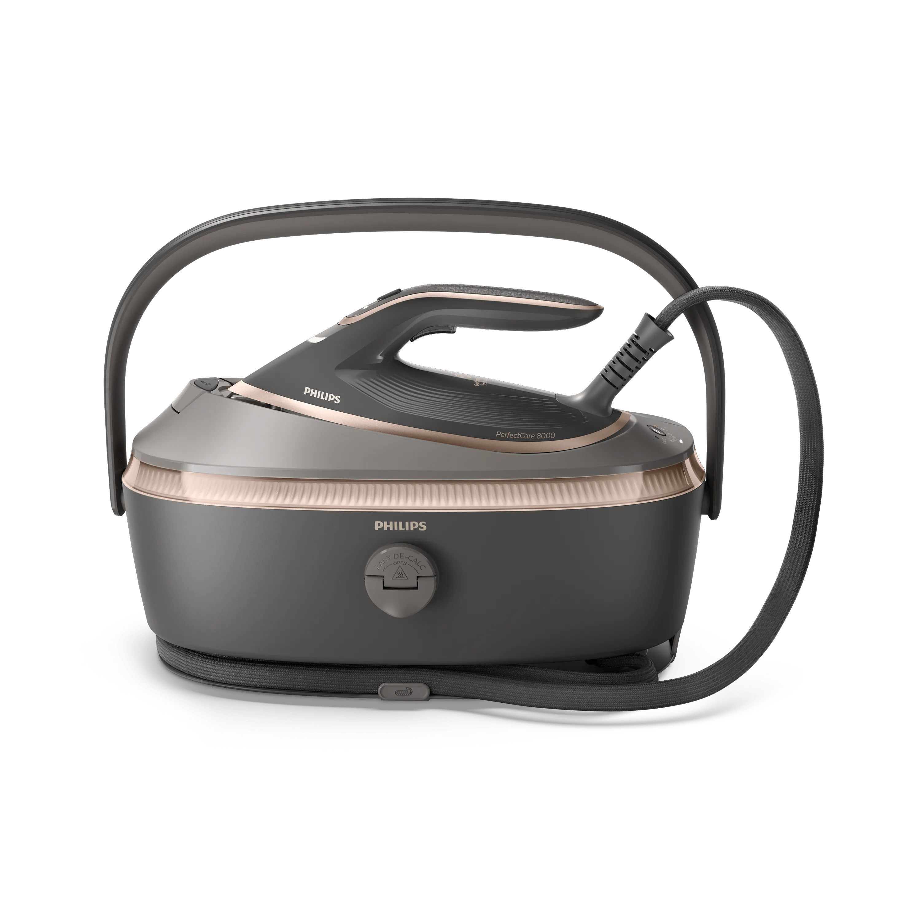 Philips PerfectCare Serie 8000 Ferro da stiro con caldaia, 3120 W, 750 g/min, Piastra soletta SteamGlide Elite, 9 bar, 1,4 L, 215 g/min
