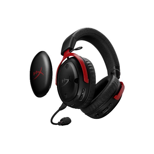 HyperX Cloud III S Wireless – Gaming Headset (Nero-Rosso), Wireless, Gaming, 20 - 20000 Hz, 340 g, Auricolare, Rosso