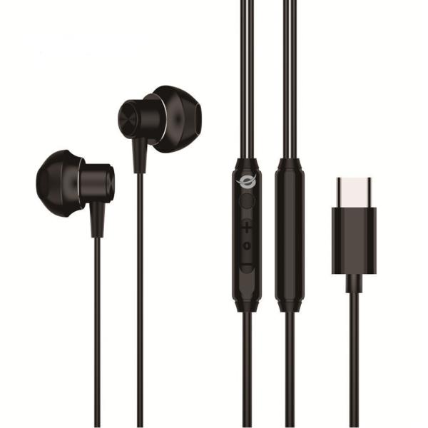 Conceptronic BRENDAN04B, Cablato, Musica e Chiamate, 20 - 20000 Hz, 14 g, Auricolare, Nero