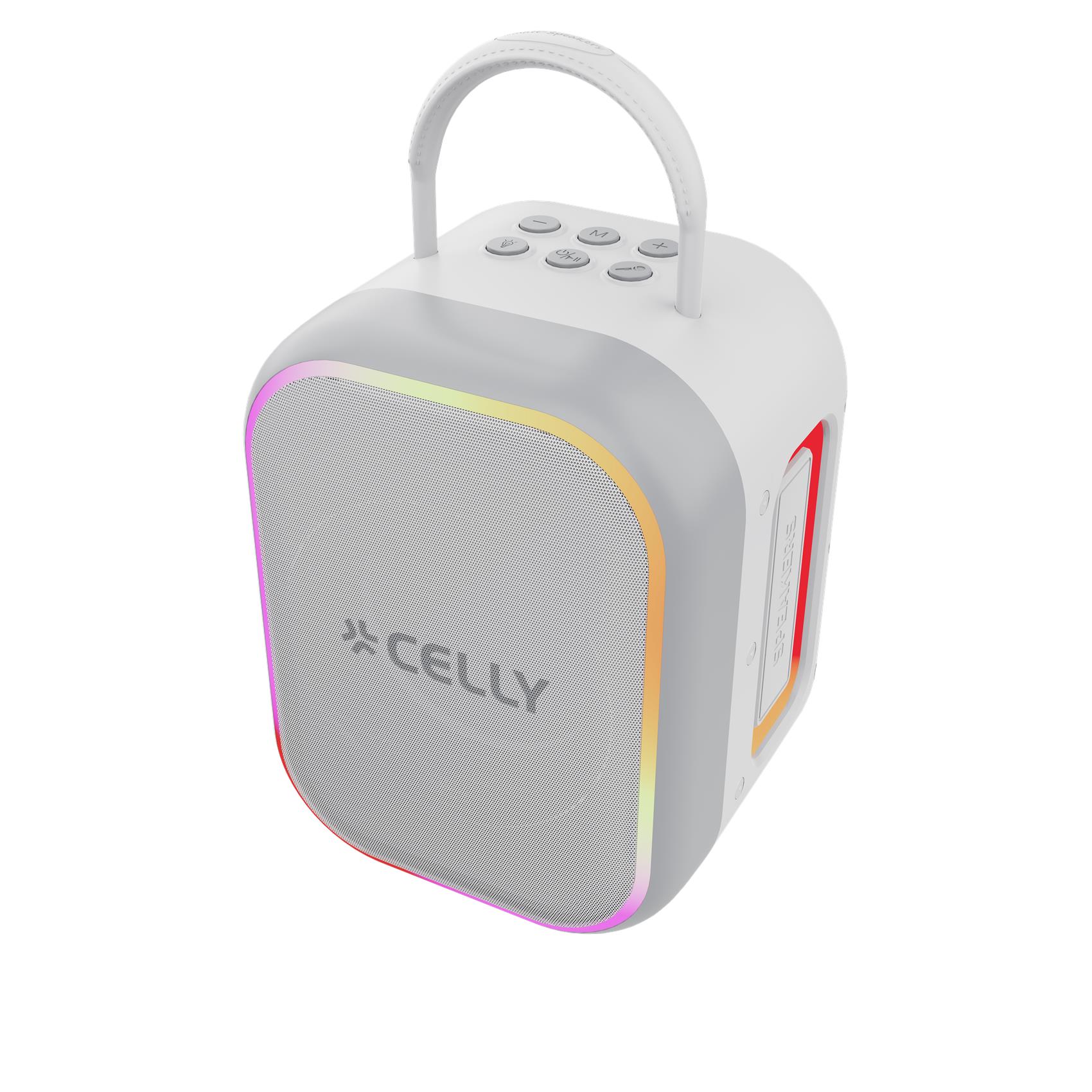 Speaker - PARTYKIDS2 - Speaker wireless con due microfoni wireless inclusi, potenza audio 10 Watt, luci RGB, 5 effetti vocali PARTY COLLECTION
