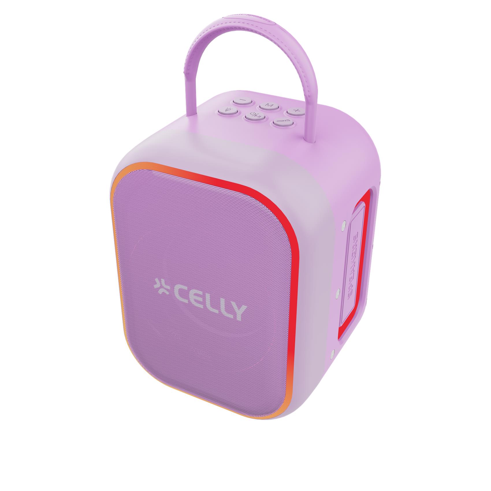 Speaker - PARTYKIDS2 - Speaker wireless con due microfoni wireless inclusi, potenza audio 10 Watt, luci RGB, 5 effetti vocali PARTY COLLECTION