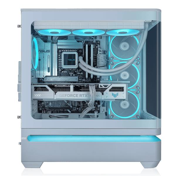 barebone chassis CABINET PRIME AP304 TG ARGB WHITE