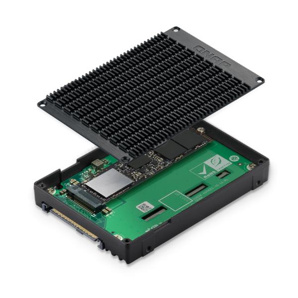 QNAP QDA-UMP4, Box esterno SSD, 2.5ʺ, M.2, Nero
