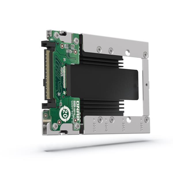 QNAP QDA-UMP4A, U.2, M.2, U.2, Maschio, Multicolore, NAS / Storage server, 69,8 mm