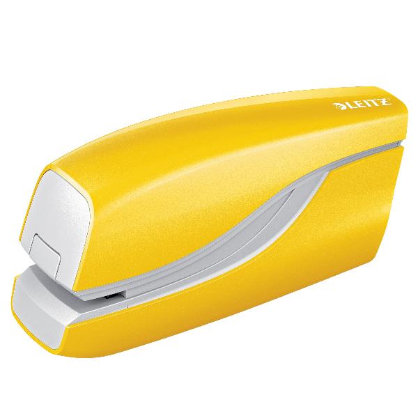 Leitz NeXXt WOW cucitrice elettrica Contactless, 10 fogli, Frontale, 1 cm, Plastica, Giallo, Batteria