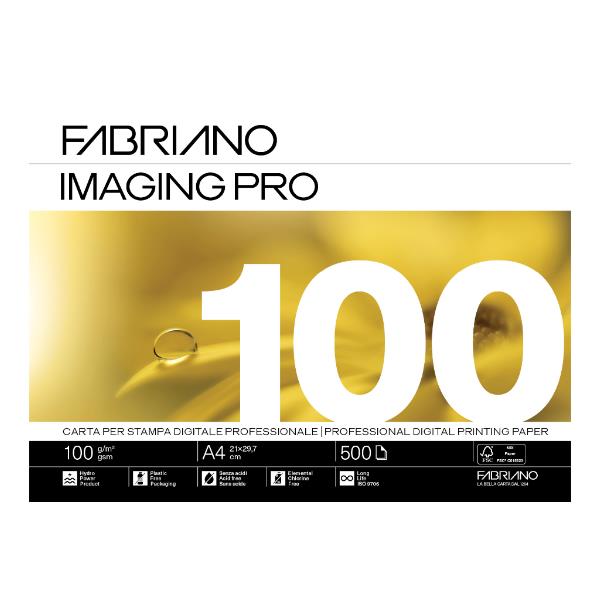 Carta Imaging Pro - A4 - 210 x 297mm - 100 gr - bianco - Fabriano - conf. 500 fogli
