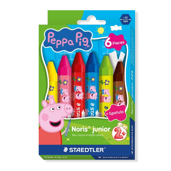 Pastello a cera jumbo - Ø 14 mm - colori assortiti - Staedtler - astuccio 6 pezzi