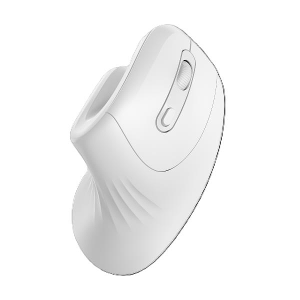Tastiere e mouse - NILOX TECH - Mouse Verticale, connessione wireless con dongle 2.4 Ghz, 3200DPI, 6 tasti con silent click, funziona con pile AA(non incluse)