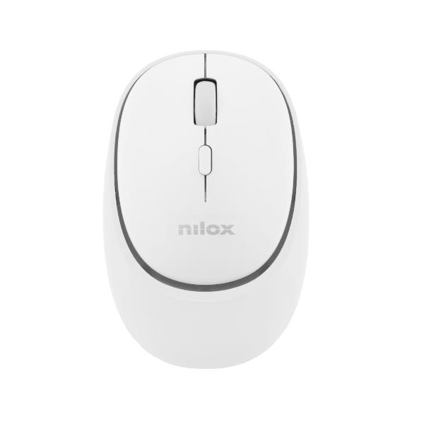 Tastiere e mouse - NILOX TECH - Mouse ottico, connessione wireless DUAL (BT 5.2 e Dongle 2.4GHZ), 1600 DPI, ricaricabile tramite porta USB-C, cavo incluso, 4 tasti