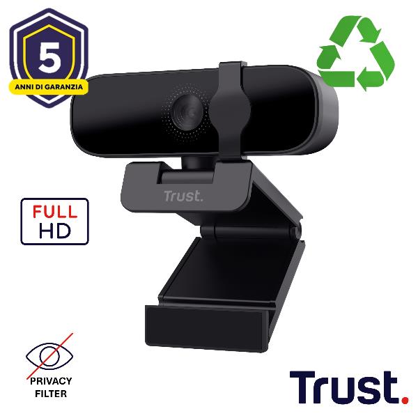 Webcam Full HD con risoluzione 1080p per videochiamate nitidissime