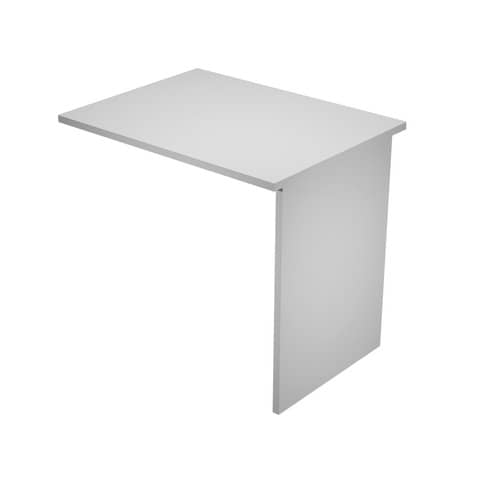 Allungo reversibile dx/sx per scrivanie Easy - 80 x 60 cm - con fianchi pannello - grigio