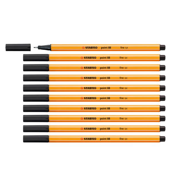 Fineliner Point 88 - tratto 0,4 mm - nero 46 - Stabilo