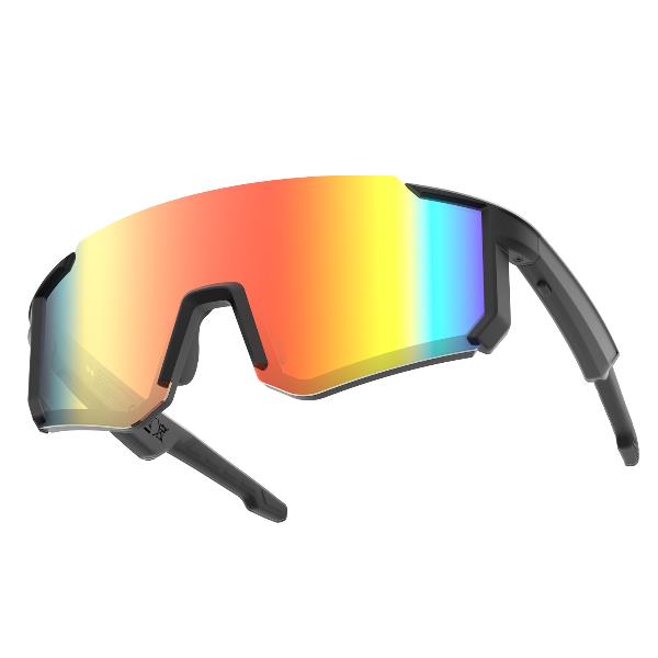 Smart Glasses - NILOX  Smartglasses sportivi GLEN con audio Open Ear, microfono integrato e lenti PC anti-blue light e UV400