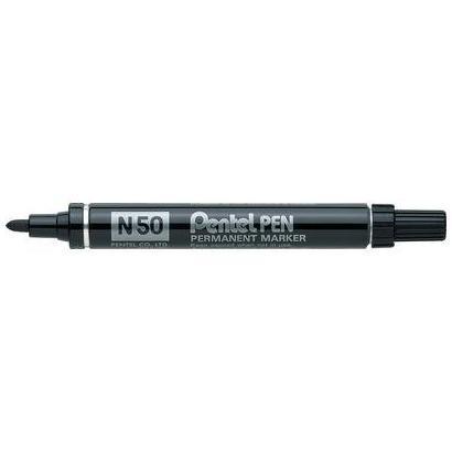 Marcatore permanente N50 - punta tonda - nero - Pentel