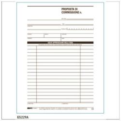 Blocco copia commissione - 50 fogli 2 copie autoricalcanti - 23 x 15cm - Edipro