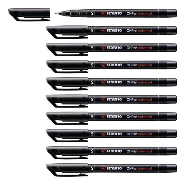 Pennarello OHPen universal permanente 841 - punta superfine 0,4 mm - nero - Stabilo