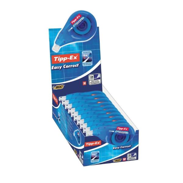 Correttori a nastro Easy Correct - 4,2mm x 12mt - Tipp-Ex - conf. 10 pezzi