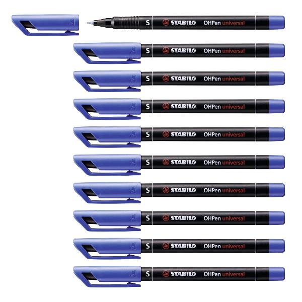 Pennarello OHPen universal permanente 841 - punta superfine 0,4 mm - blu  - Stabilo