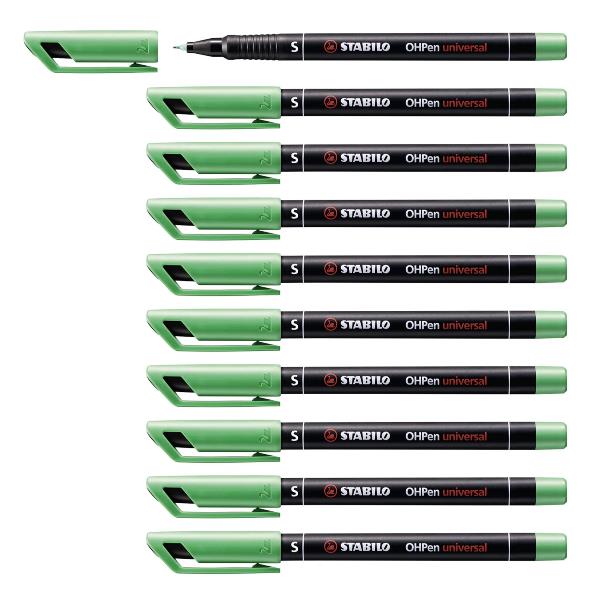 Pennarello OHPen universal permanente 841  - punta superfine 0,4 mm - verde - Stabilo