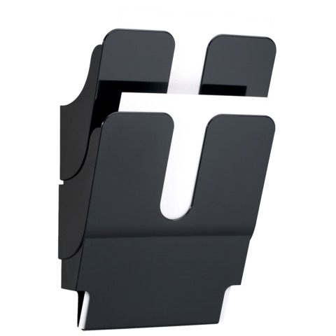 Display da parete Flexiplus - 2 tasche A4 - nero - Durable