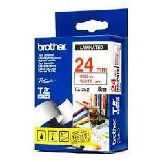 Brother - Nastro - Bianco/Nero - TZE355 - 24mm x 8mt