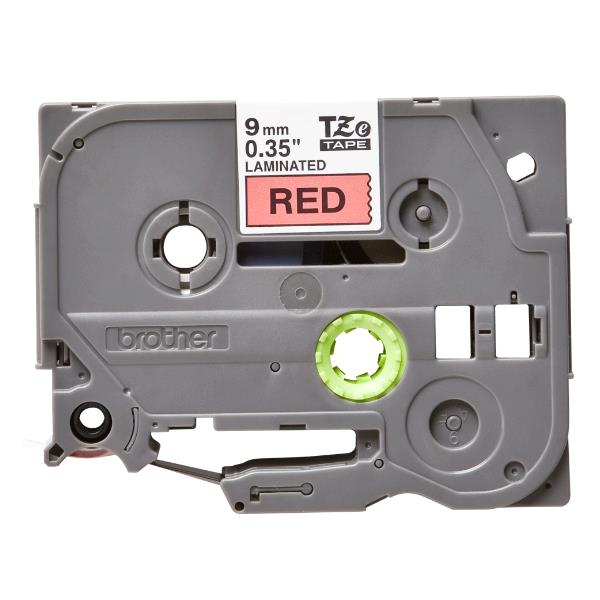 Brother - Nastro -  Nero/Rosso - TZE421 -  9mm x 8mt