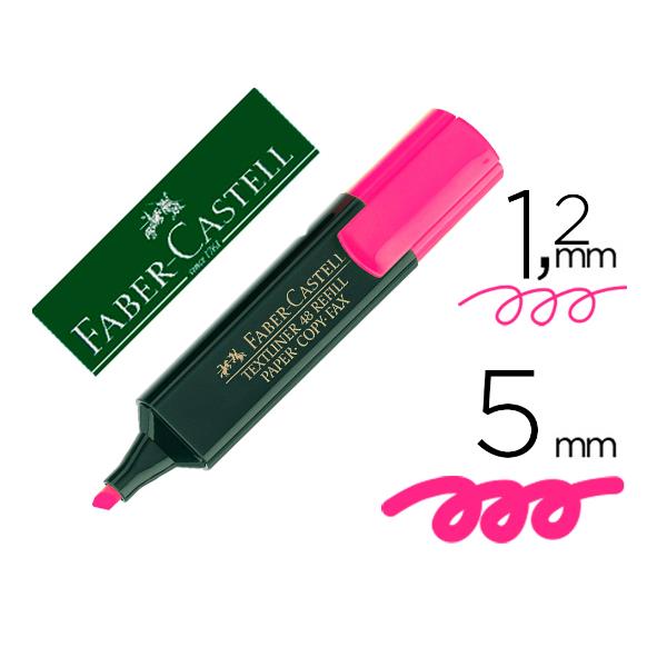 Evidenziatore Textliner 48 - punta a scalpello - tratto 1,0-3,0-5,0mm - fucsia - Faber-Castell