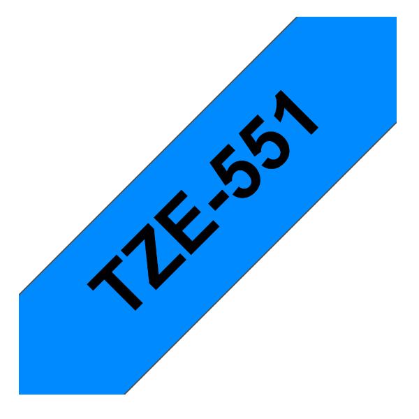 Brother - Nastro -  Nero/Blu - TZE551 - 24mm x 8mt