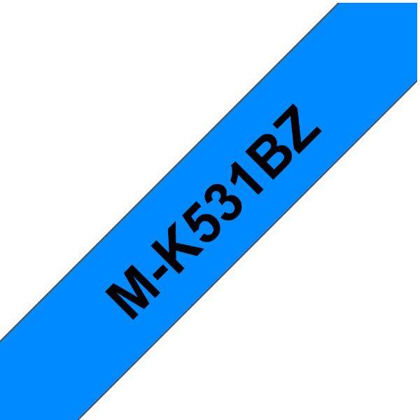 Brother - Nastro - Nero/Blu - MK531BZ - 12mm x 8mt