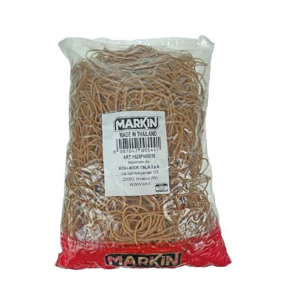 Elastici - diametro 4 cm - 1 kg - caucciù - avana - Markin
