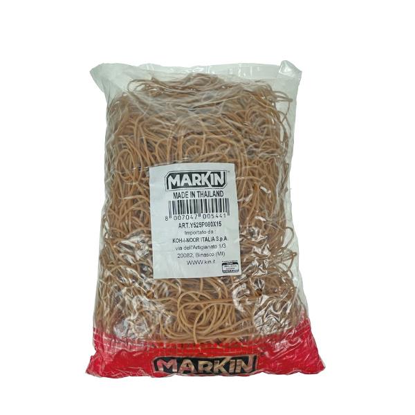 Elastici - diametro 5 cm - 1 kg - caucciù - avana - Markin