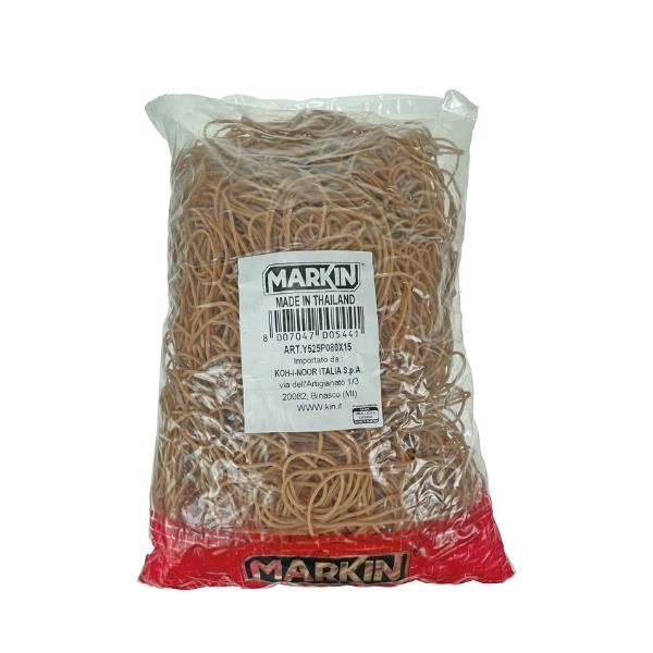 Elastici - diametro 12,5 cm - 1 kg - caucciù - avana - Markin